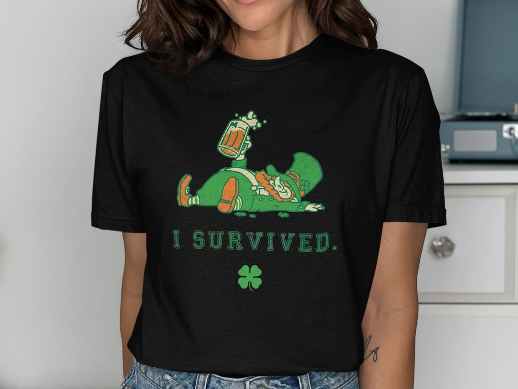 St Patricks Day Leprechaun Beer I SURVIVED Clover product type
St Patricks Day, Leprechaun Design, Shamrock Clover, Irish Heritage, Beer Lover, Drinking Humor, Funny Graphic, I SURVIVED Quote, Green Celebration, Lucky Charm, Holiday Party, March Festivity, Celtic Culture, Paddy's Day, Beer Fest, Festive Attire, Novelty Item, Irish Gift, Fun Event, Brew Drinker