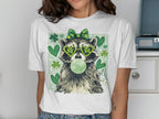 Raccoon Saint Patricks Day Shamrocks Green Bubble Gum Hearts product type