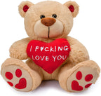 "I F*cking Love You!" - 10 Inch Valentines Teddy Bear