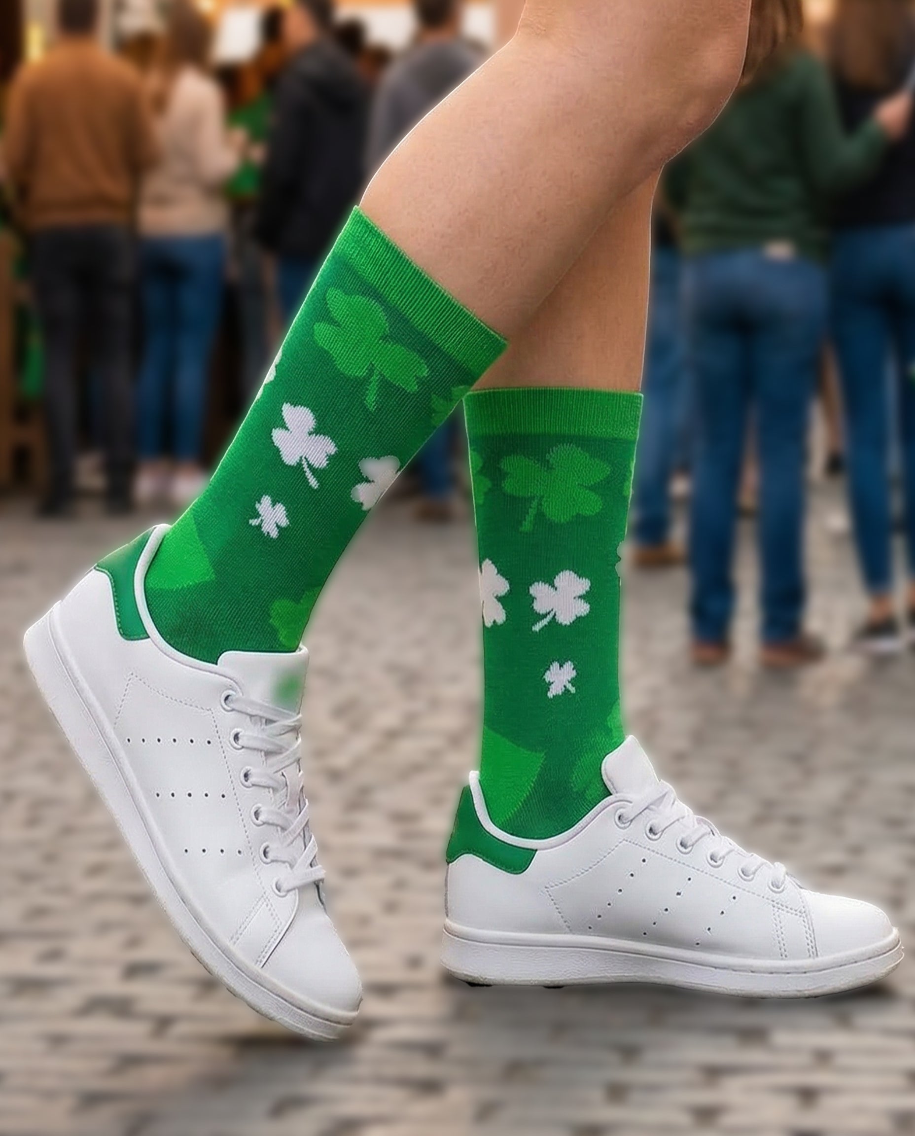 Lucky Clover Crew Socks