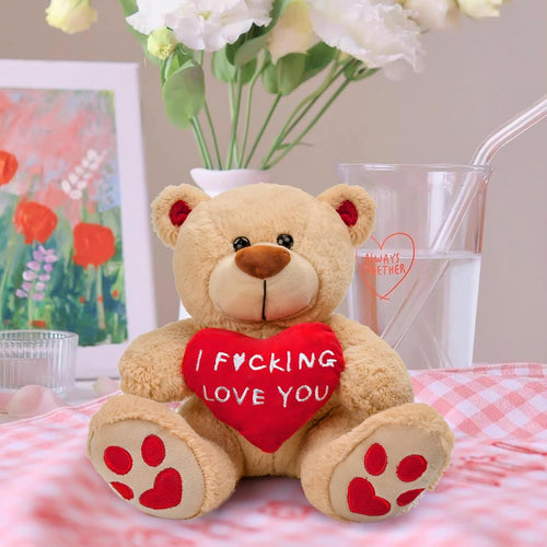 "I F*cking Love You!" - 10 Inch Valentines Teddy Bear