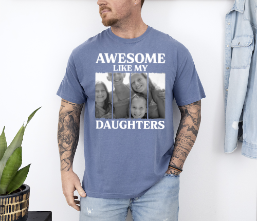 Awesome Like My Daughters - Premium Personalized T-Shirt