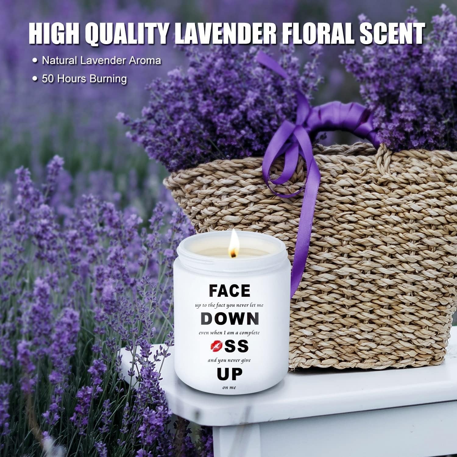 "Face Down, A** Up.." - Romantic Hilarious Jar Candle 