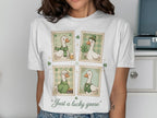 Just a lucky goose St Patricks Day Shamrocks Geese Stamps product type