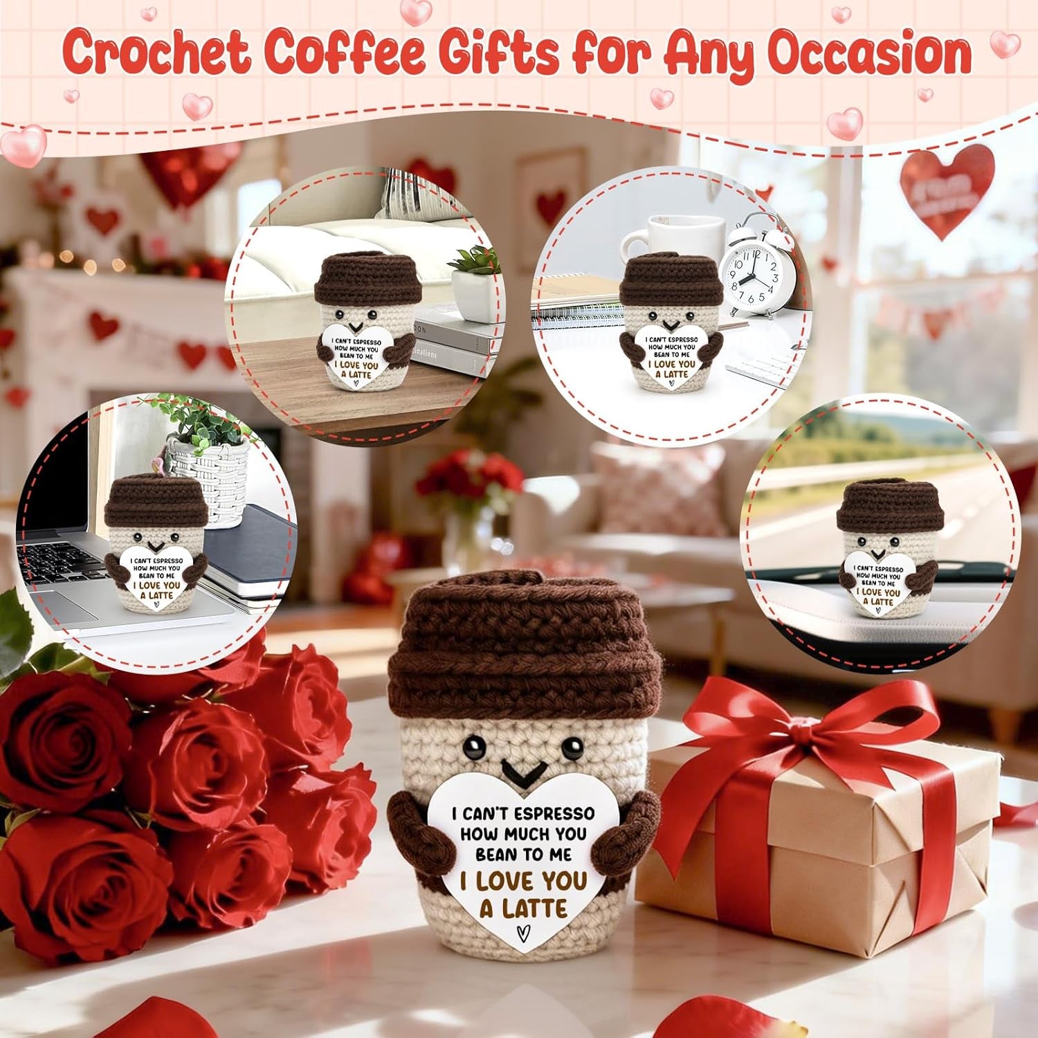 "I Can't Espresso!" Valentines Plush