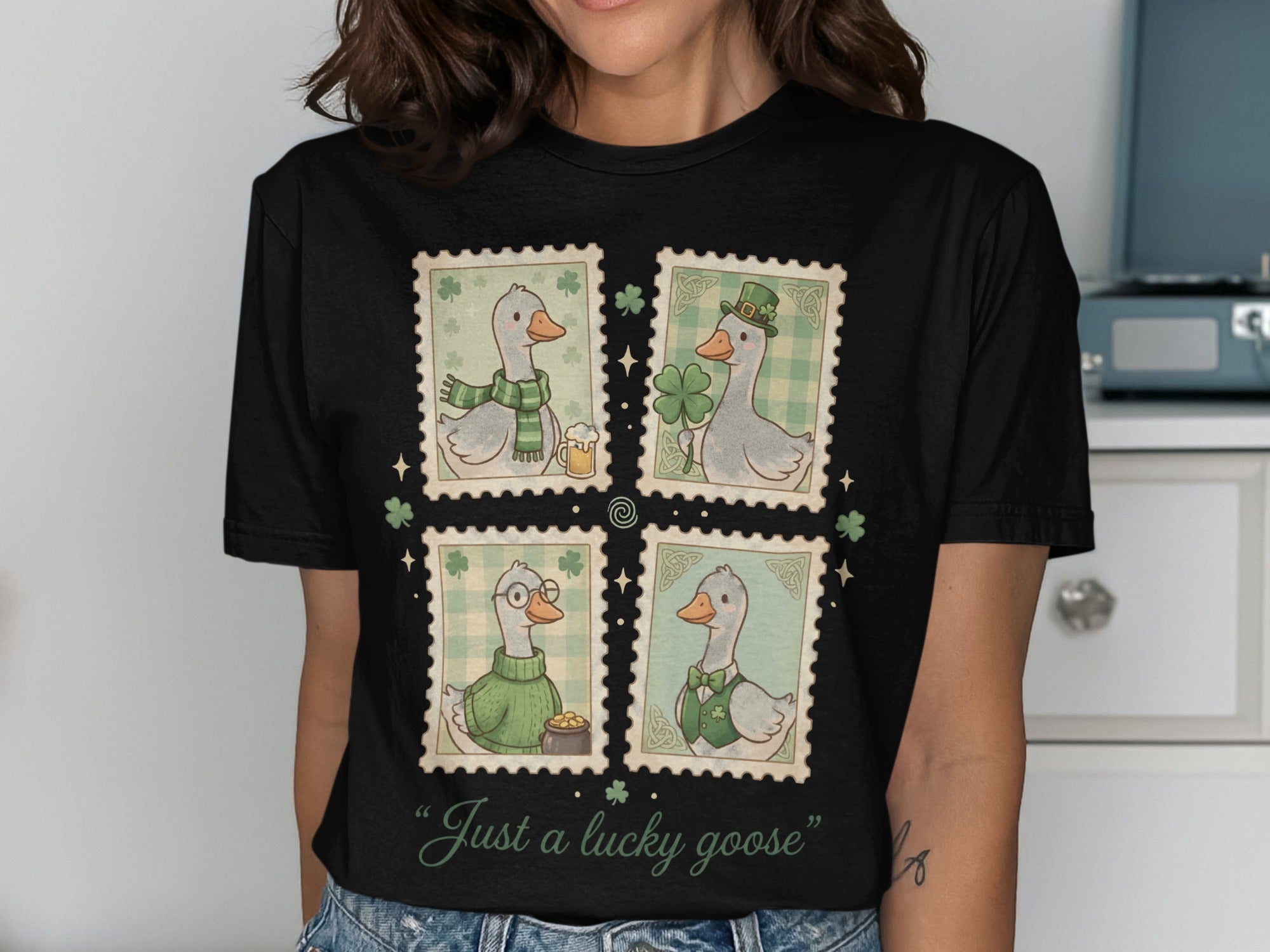 Just a Lucky Goose St Patrick's Day Cartoon product type