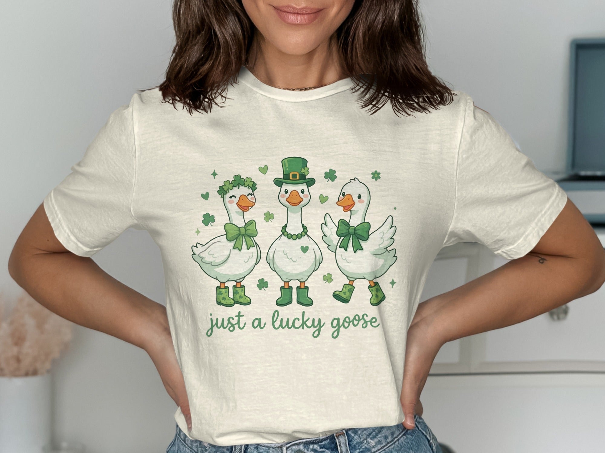 Lucky Geese Shamrocks St Patricks Day Festival product type