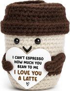 "I Can't Espresso!" Valentines Plush