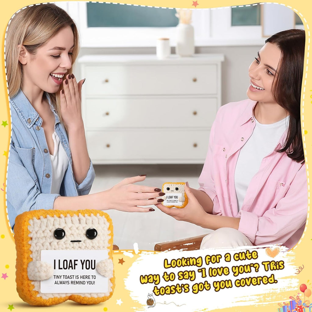 “I Loaf You” - Romantic Crochet Toast  Plush