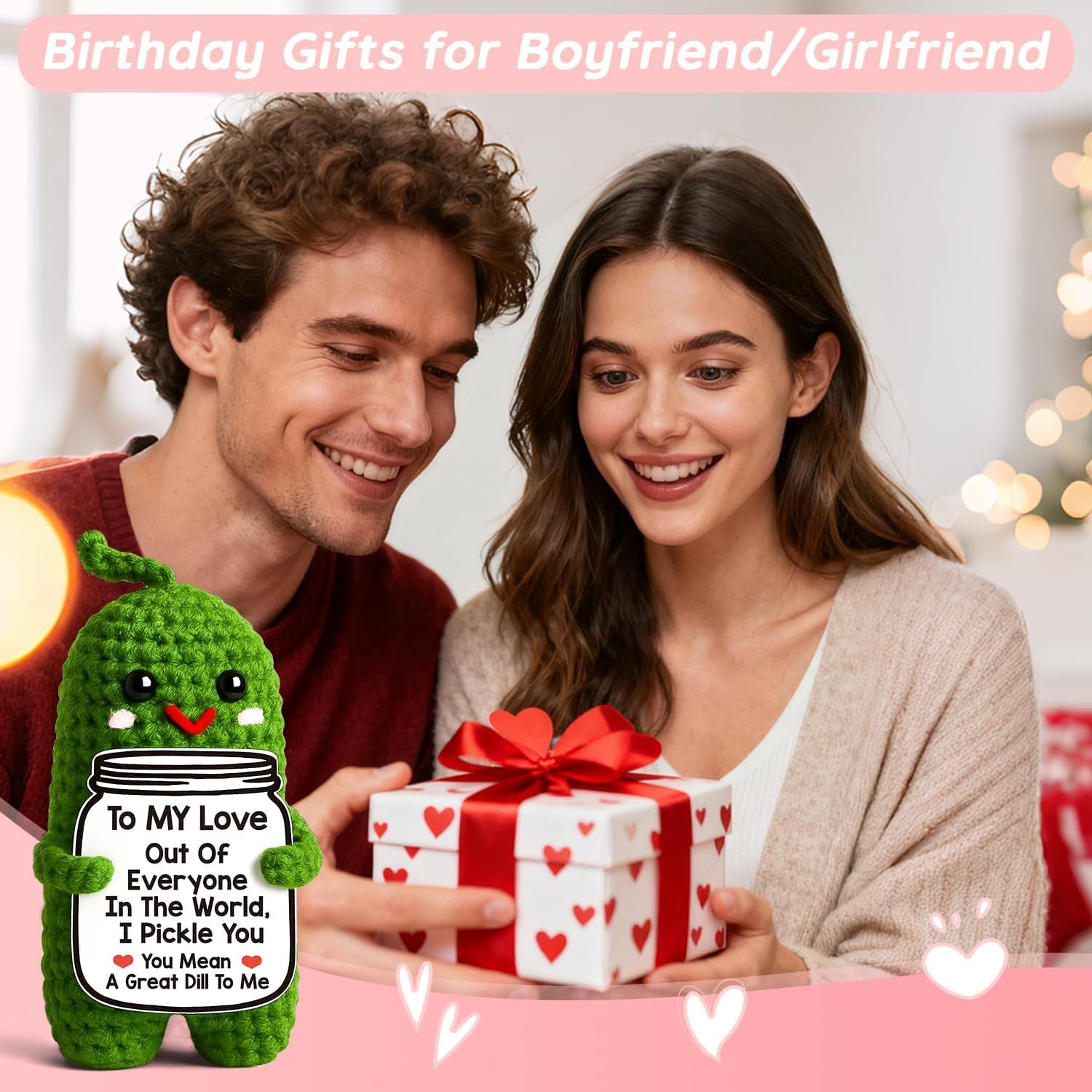 "I Pickle You!" - Handmade Crochet Pickle Plush