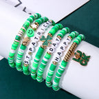 St. Patrick’s Day Beaded Bracelet Stack