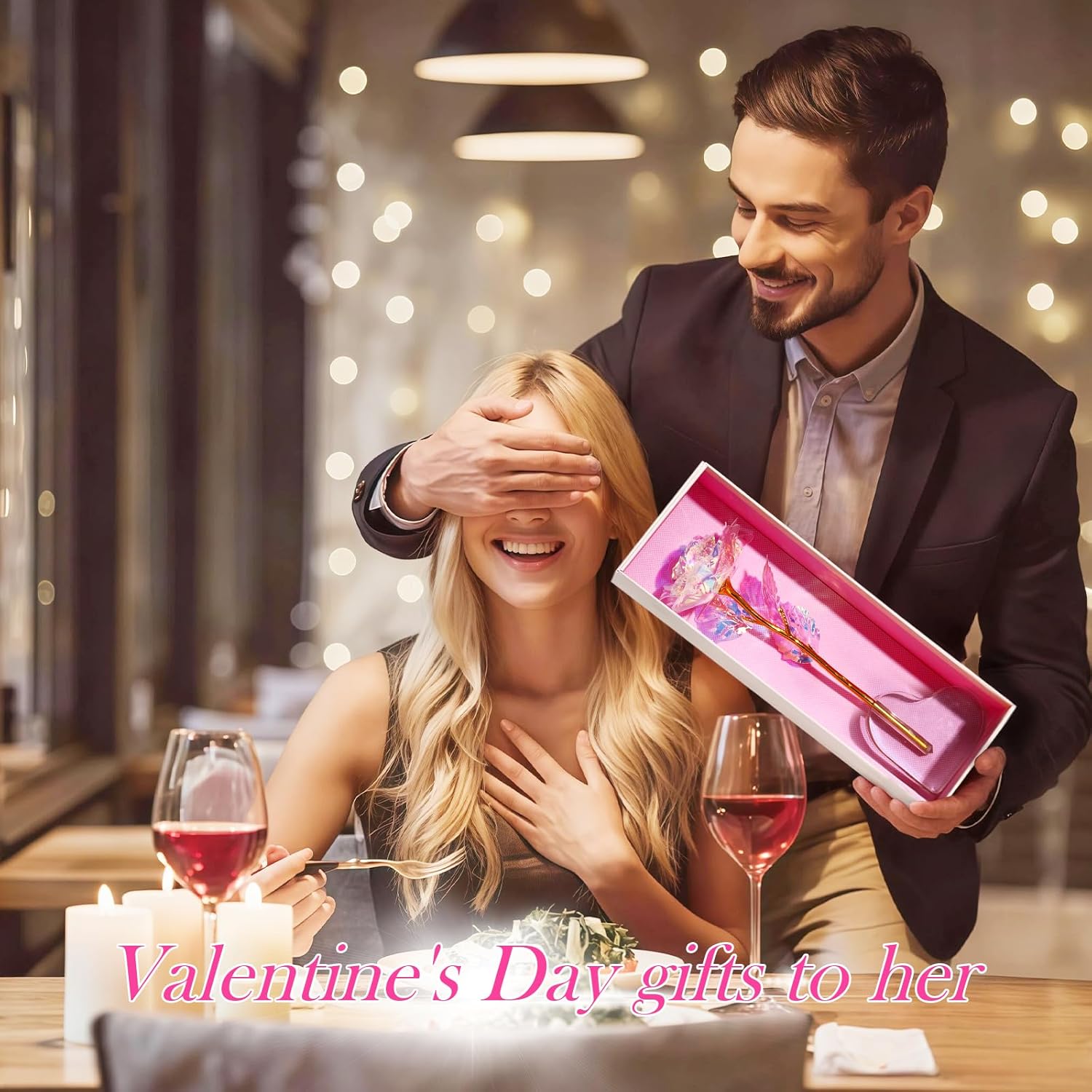 Galaxy Crystal Glass Rose