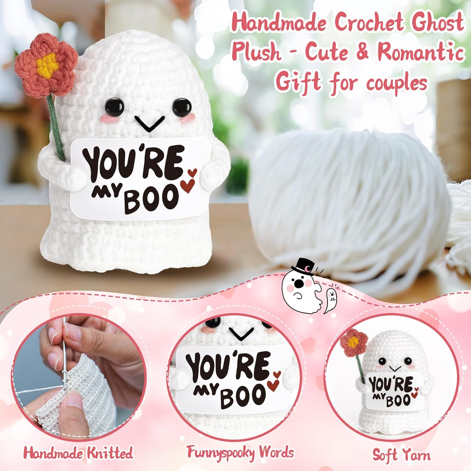 You're My Boo! -  Plush Toy Ghost