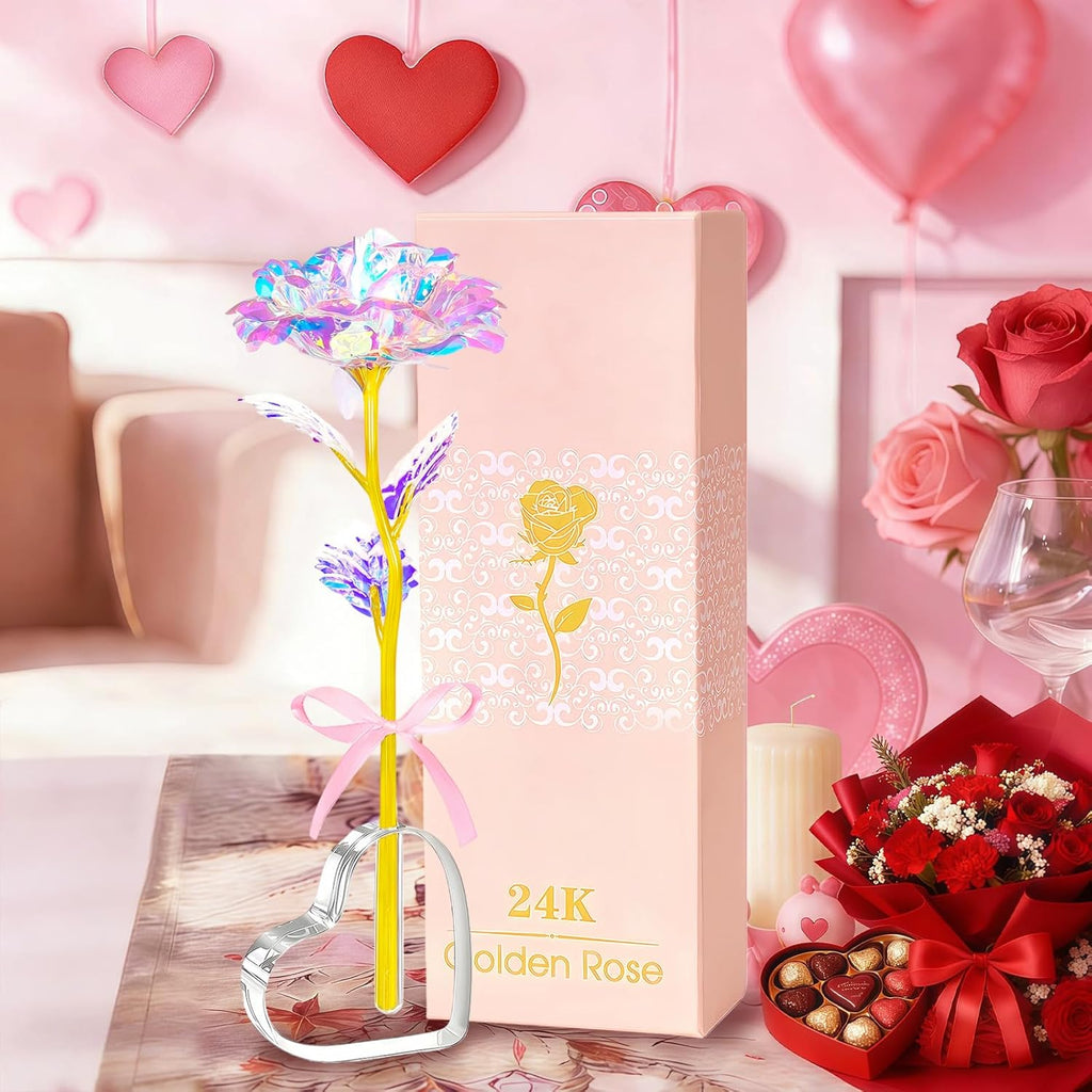 Galaxy Crystal Glass Rose