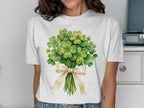 Lucky Clover Bouquet Bow St Patricks Day T-Shirt product type
Clover, Four Leaf Clover, Lucky Charm, St Patricks Day, Shamrock, Green Design, Botanical Art, Irish Heritage, Good Fortune, Festive Apparel, Holiday Theme, Spring Season, Nature Inspired, Unique Gift, Graphic Tee, Plant Lover, Lucky Print, Celebration Top, Watercolor Art, Bouquet Design