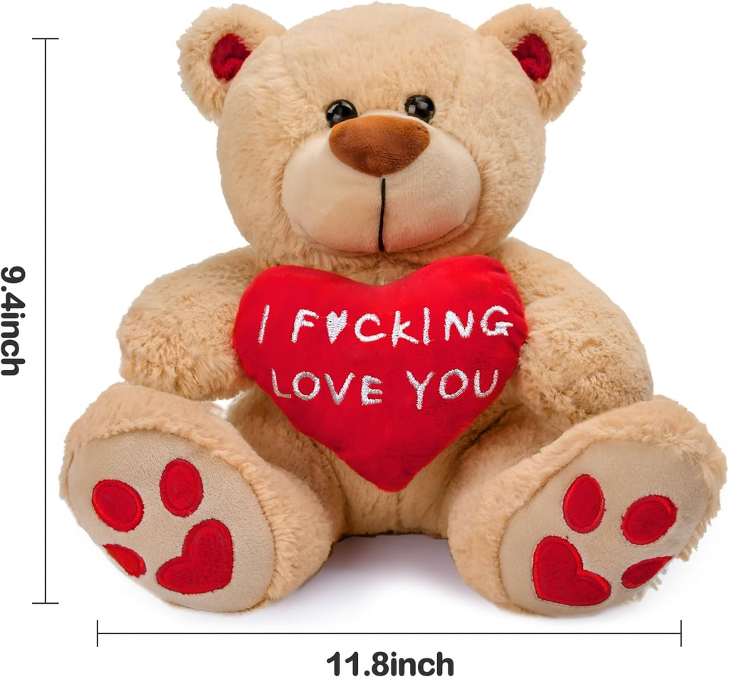 "I F*cking Love You!" - 10 Inch Valentines Teddy Bear
