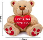 "I F*cking Love You!" - 10 Inch Valentines Teddy Bear