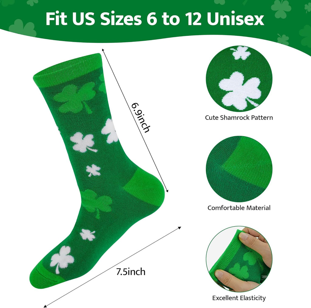 Lucky Clover Crew Socks