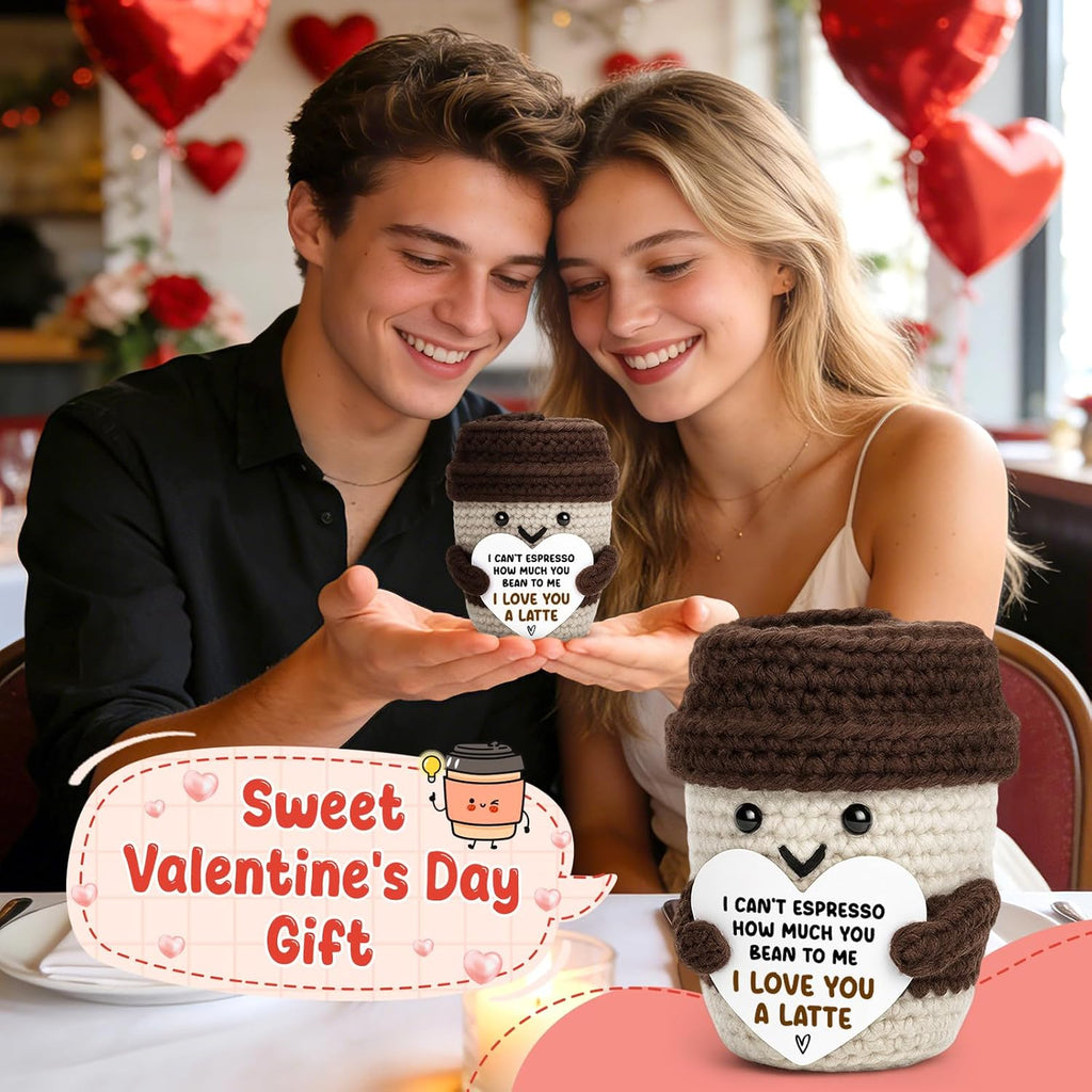 "I Can't Espresso!" Valentines Plush