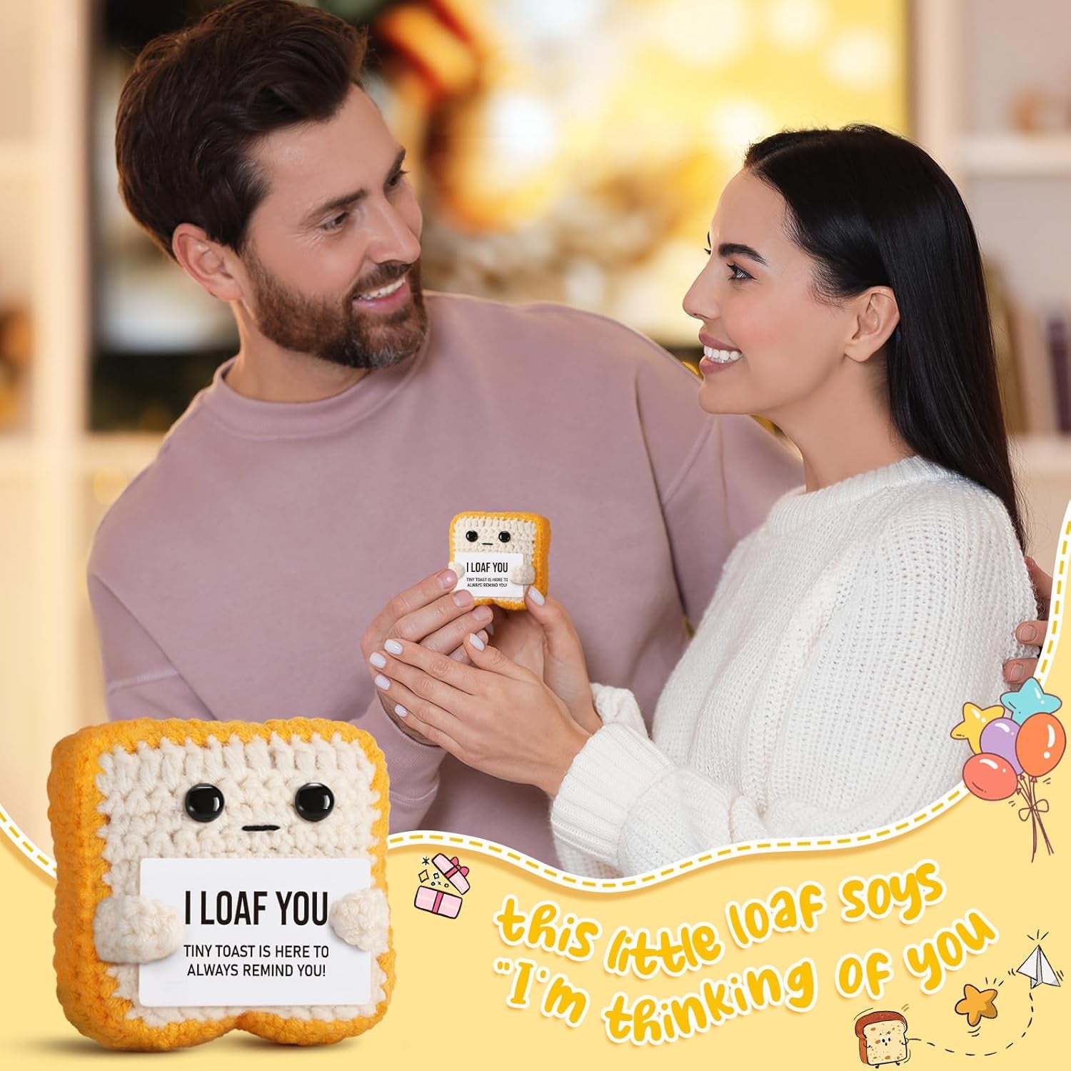“I Loaf You” - Romantic Crochet Toast  Plush