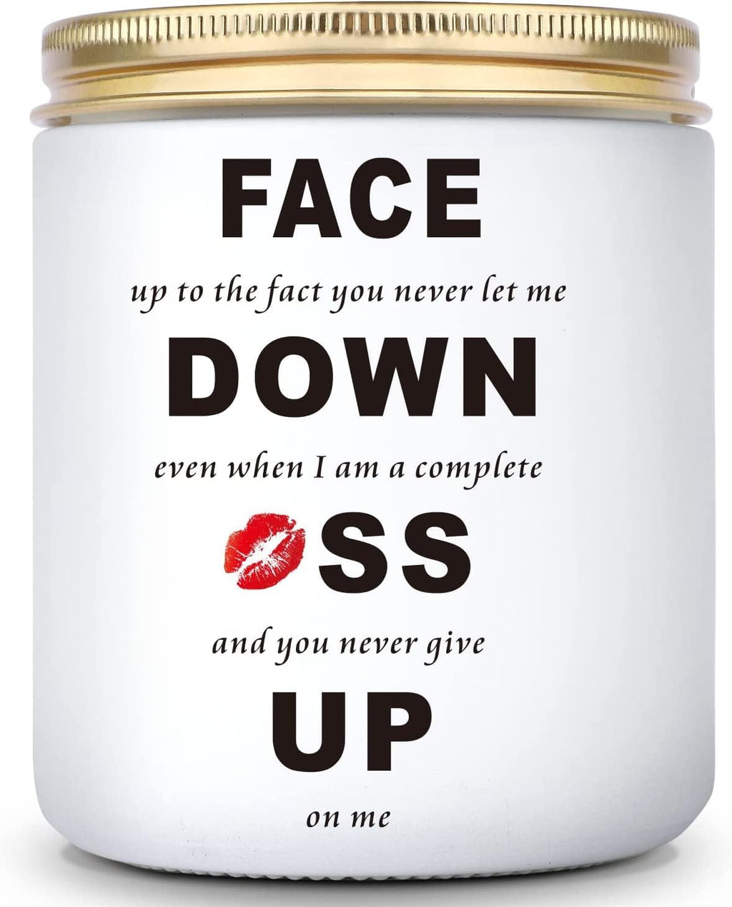 "Face Down, A** Up.." - Romantic Hilarious Jar Candle 