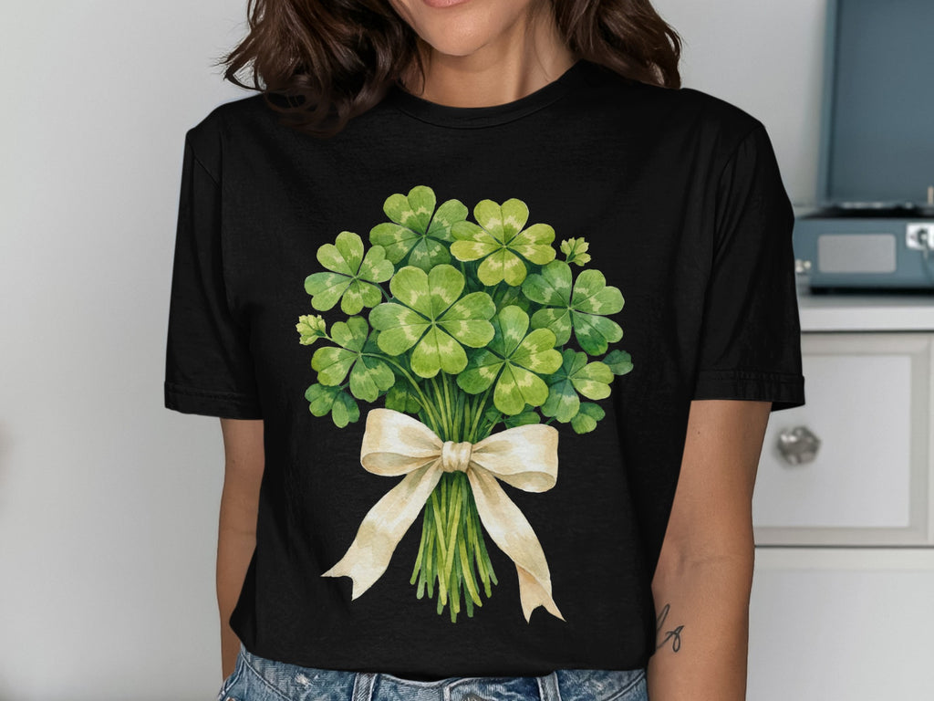 Green Shamrock Bouquet Ribbon Lucky Clover product type
Shamrock
Clover
Lucky Charm
St Patricks Day
Irish Culture
Green Design
Floral Bouquet
Ribbon Bow
St Paddys Day
Spring Apparel
Nature Inspired
Leaf Pattern
Good Luck
Celebration
Festive Wear
T-Shirt Graphic
Watercolor Art
Plant Motif
Four Leaf Clover
Ireland Spirit