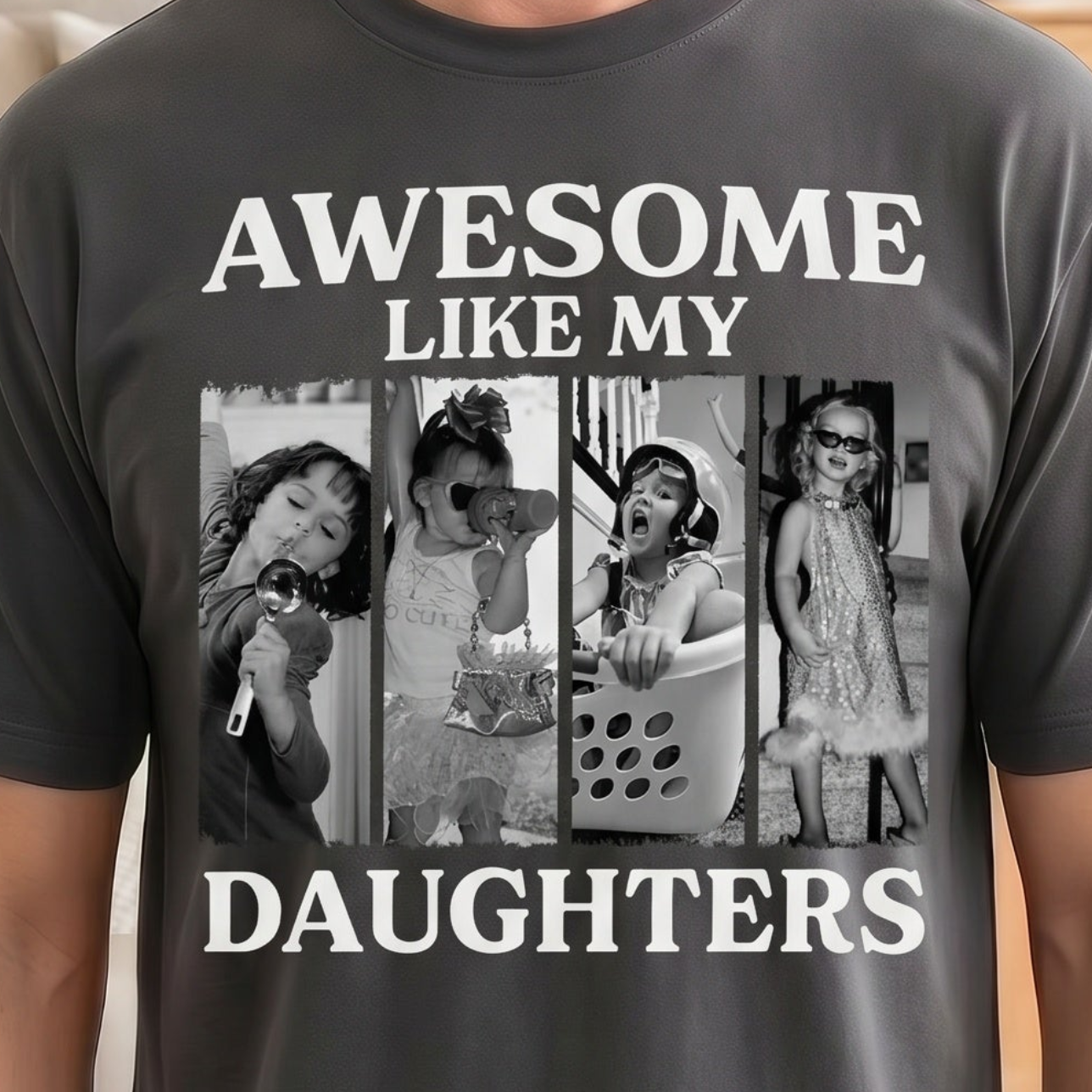 Awesome Like My Daughters - Premium Personalized T-Shirt