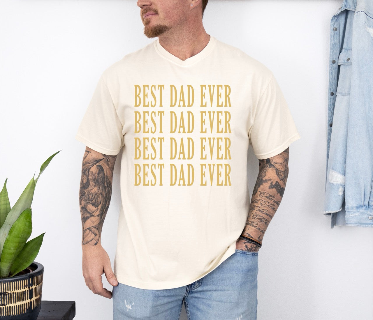 Ultimate 'Best Dad Ever' Icon - Premium T-Shirt