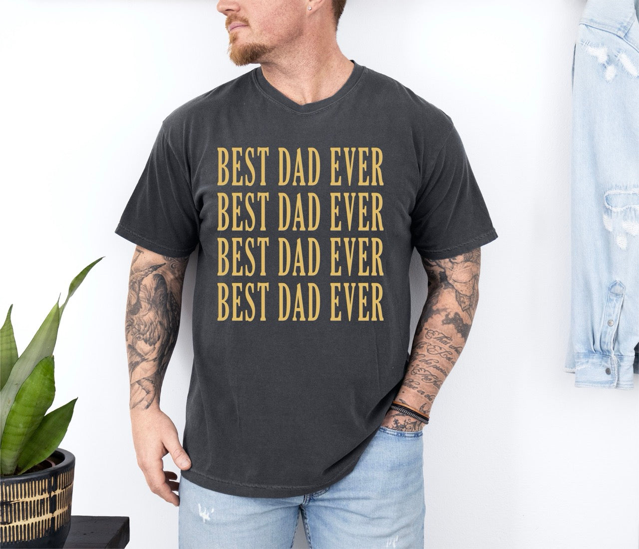 Ultimate 'Best Dad Ever' Icon - Premium T-Shirt