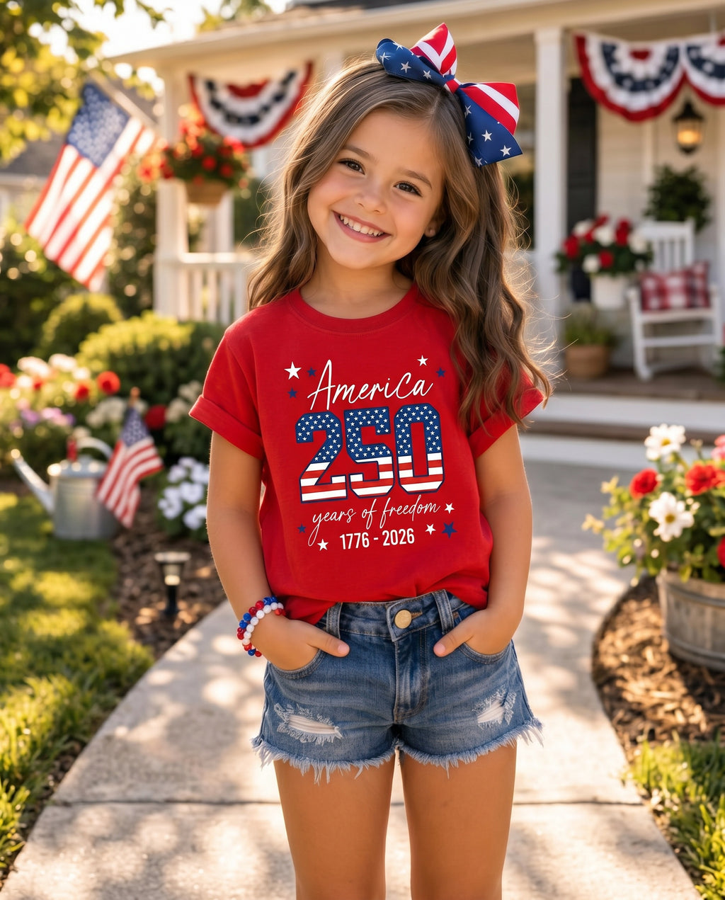 America 250th Anniversary Family Matching Shirts | 4th of July Independence Day Tees
