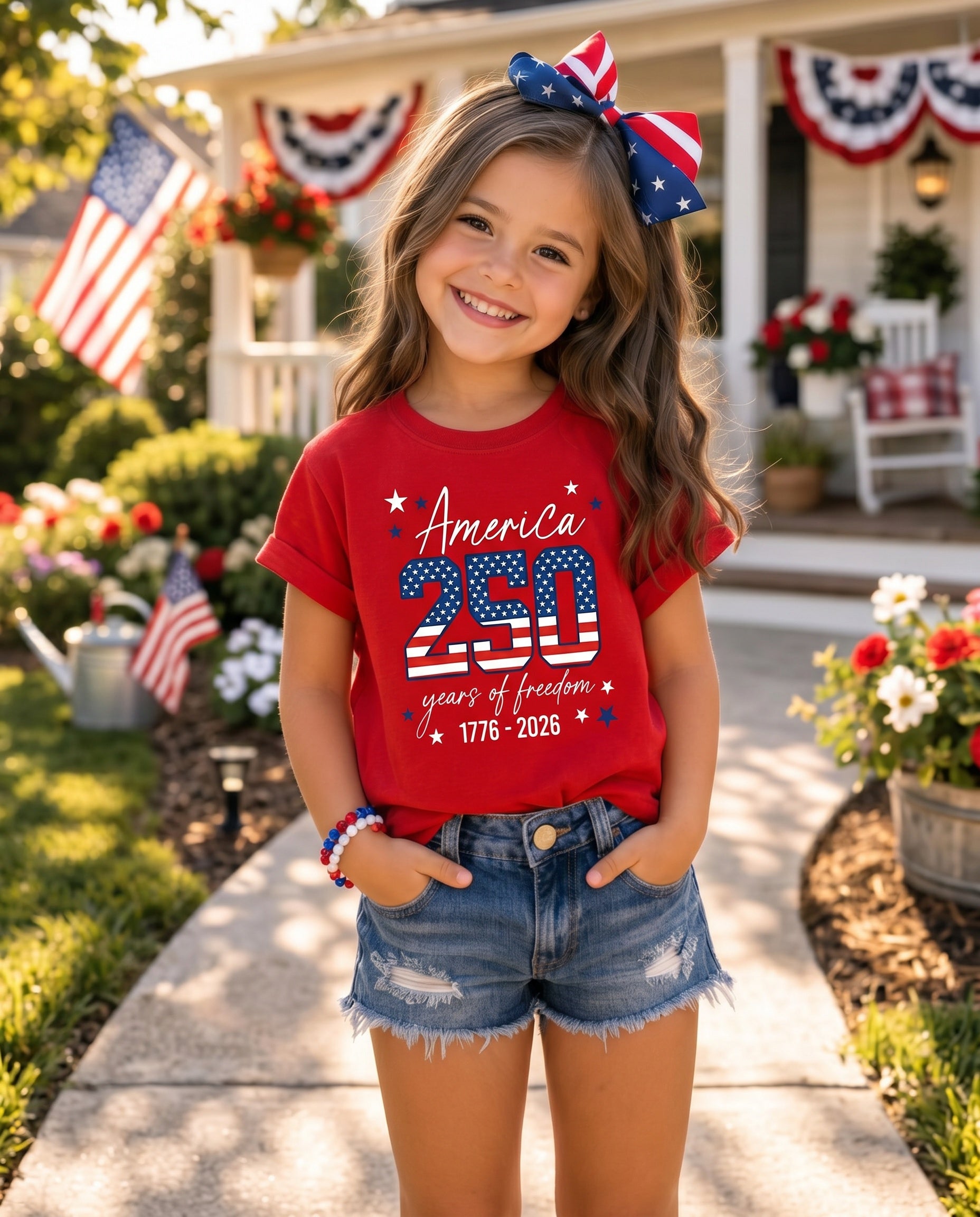 America 250th Anniversary Family Matching Shirts | 4th of July Independence Day Tees