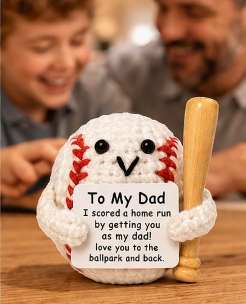Crochet Baseball Gift for Father’s Day