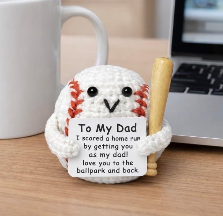 Crochet Baseball Gift for Father’s Day