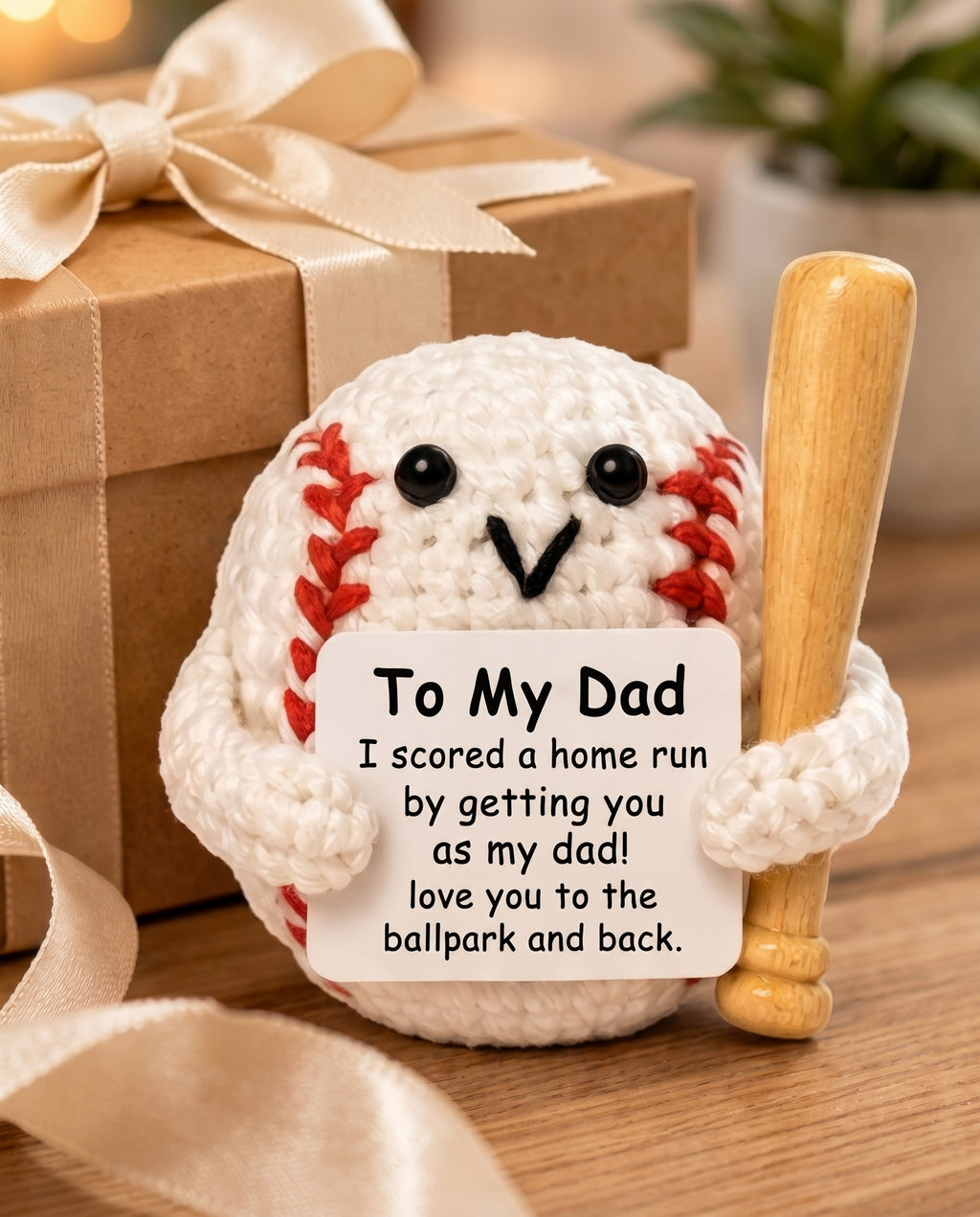 Crochet Baseball Gift for Father’s Day