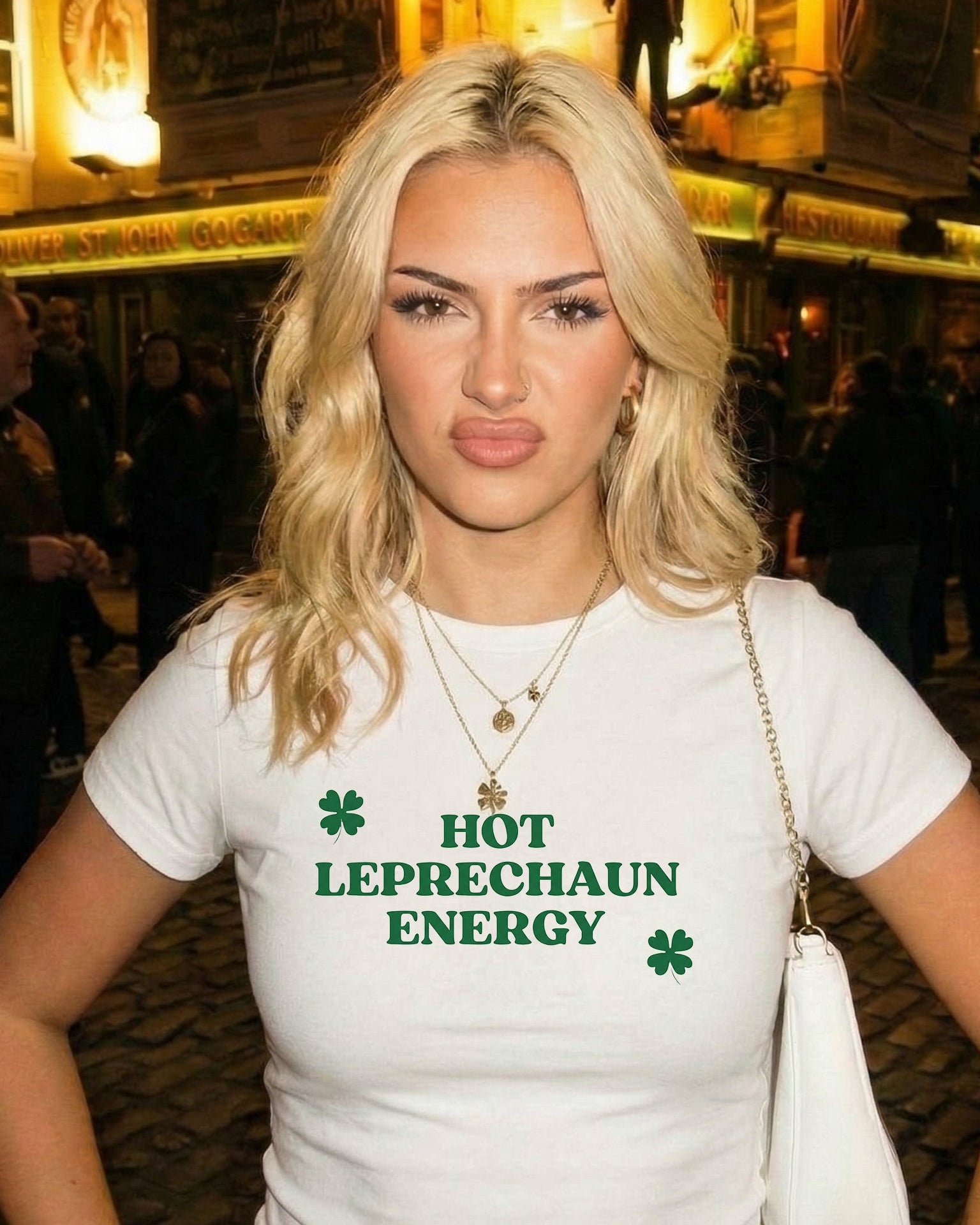 Hot Leprechaun Energy - Premium Baby Tee