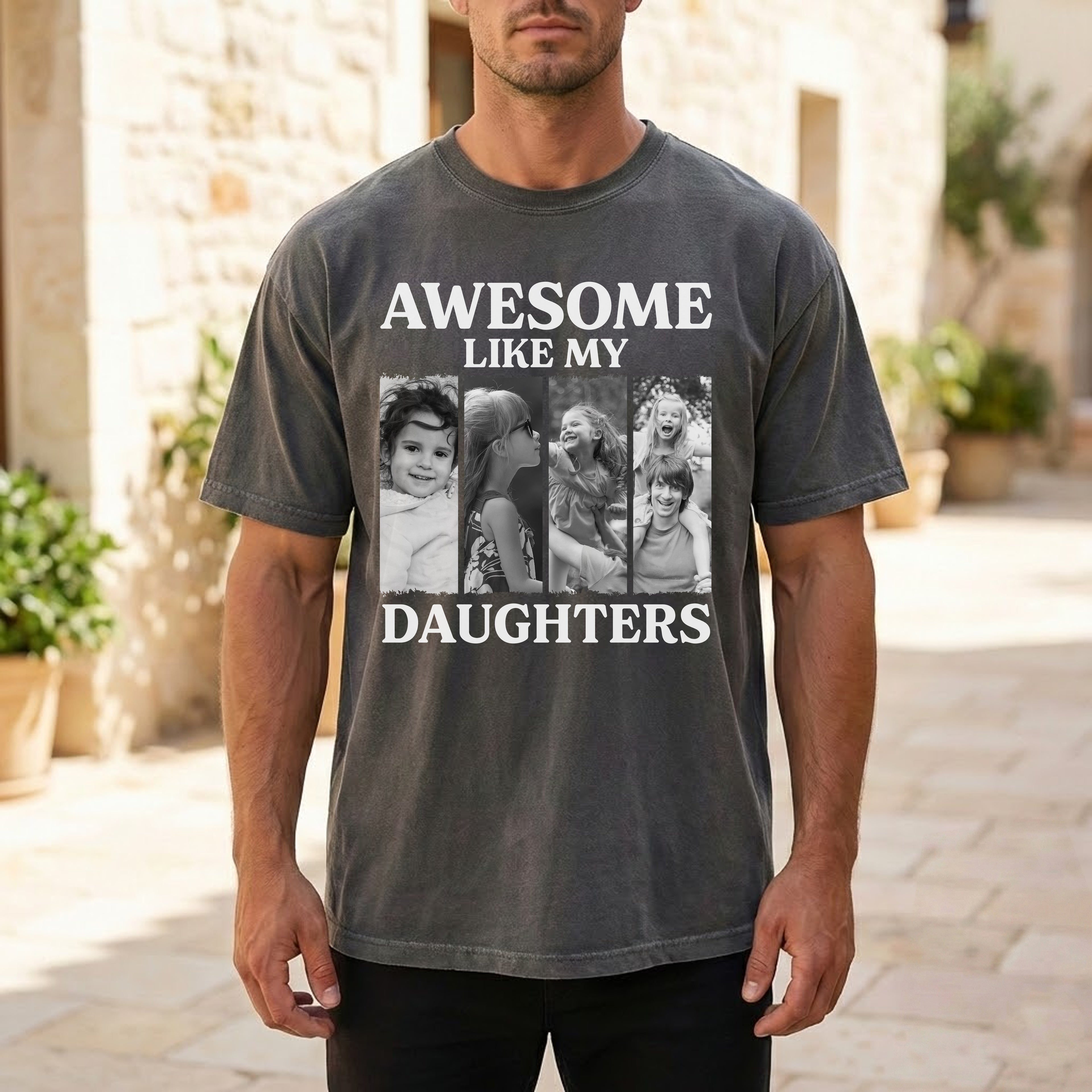 Awesome Like My Daughters - Premium Personalized T-Shirt