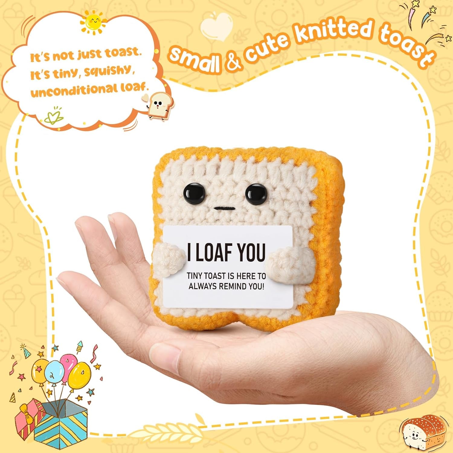“I Loaf You” - Romantic Crochet Toast  Plush