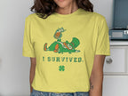 St Patricks Day Lucky Leprechaun Beer I SURVIVED Clover product type