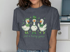 Just A Lucky Goose Shamrocks Green Irish St Patricks Day product type