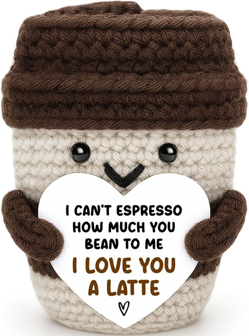 "I Can't Espresso!" Valentines Plush