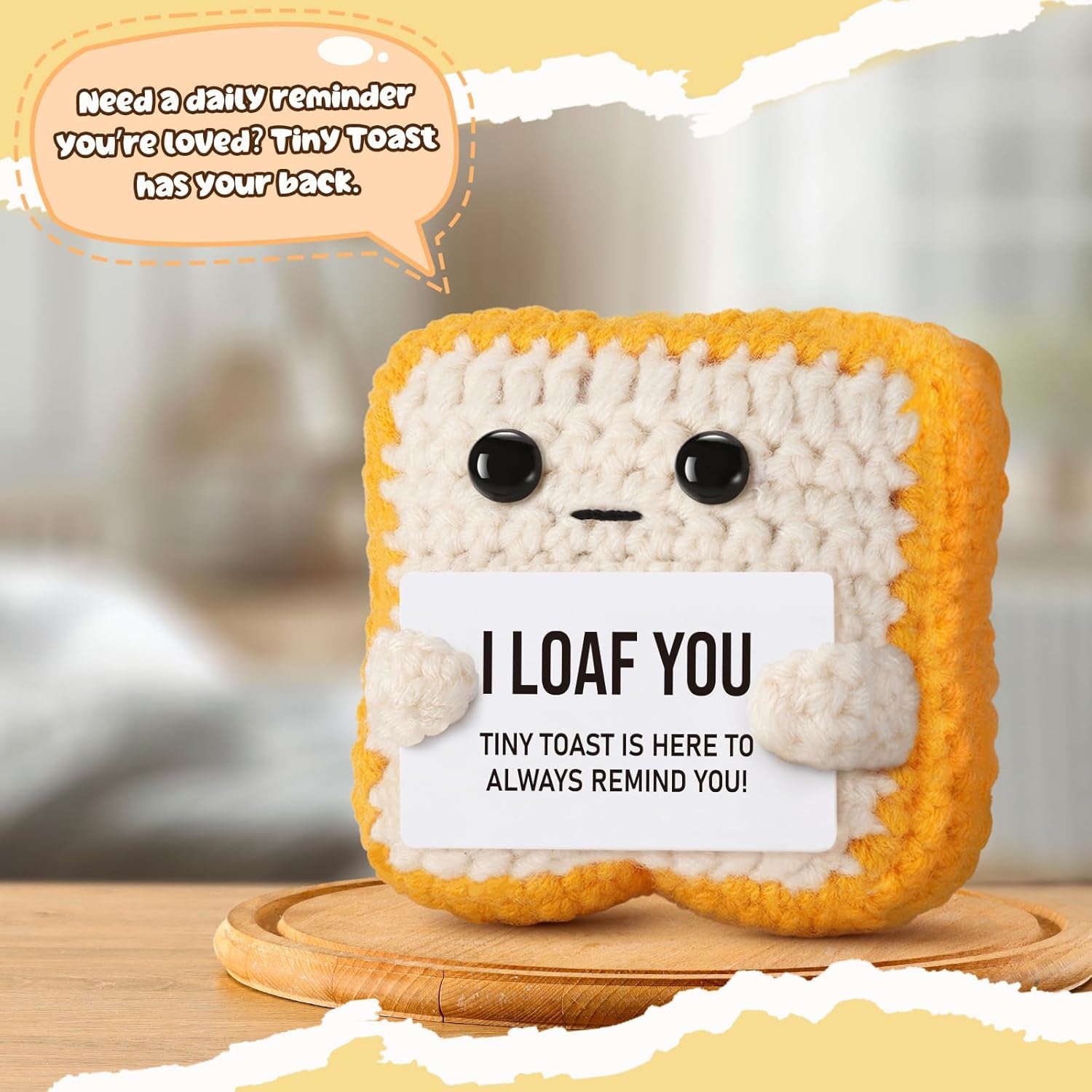 “I Loaf You” - Romantic Crochet Toast  Plush