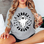 Spooky Season Halloween Comfort Colors® Shirt, Retro Cute Ghost, Funny Halloween T-shirt, Spooky Season Shirt, Halloween Party Tee