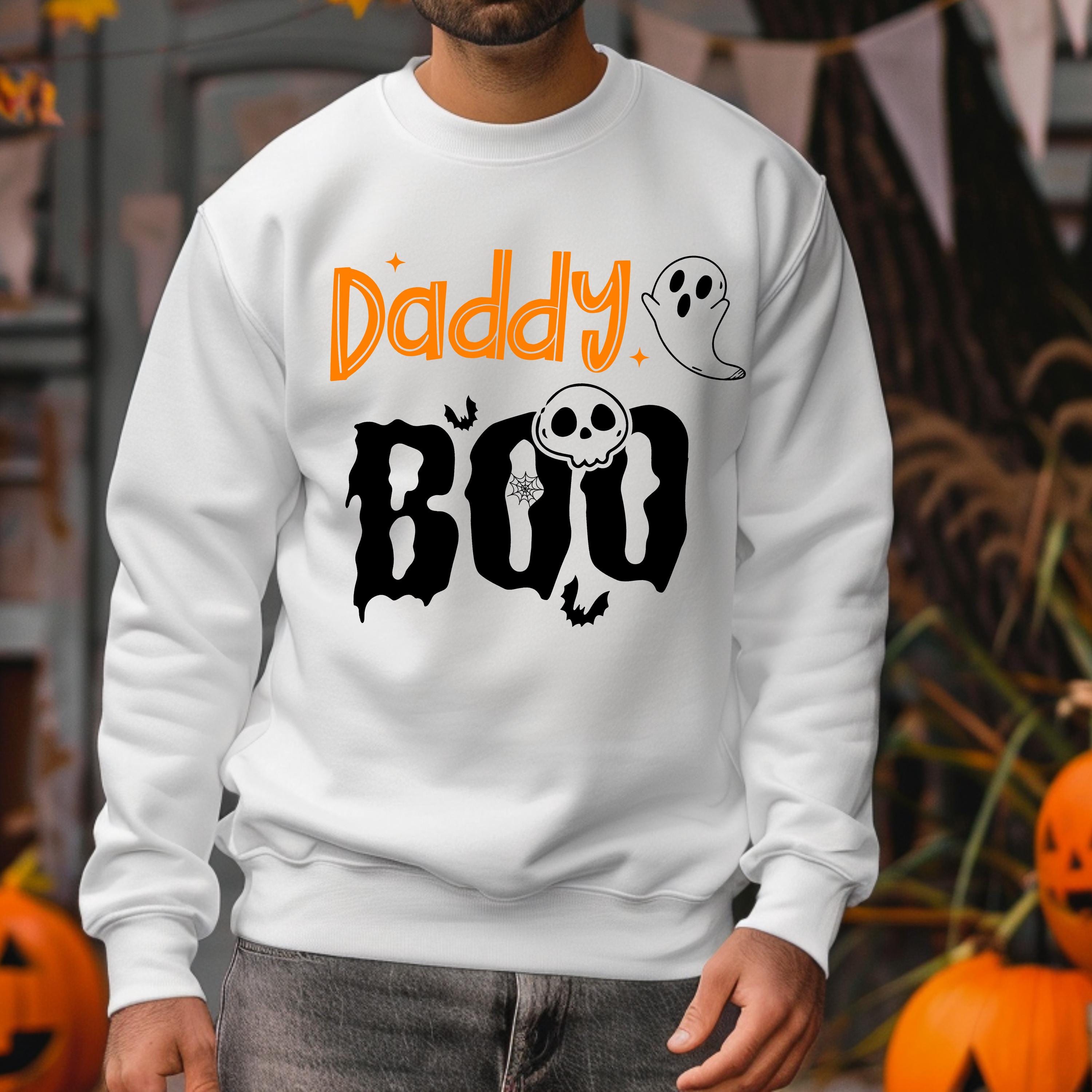 Halloween Family Sweatshirts, Matching Halloween Family shirts, Family Halloween, Trick or Treat Outfit, Daddy Boo Mama Boo Baby Boo