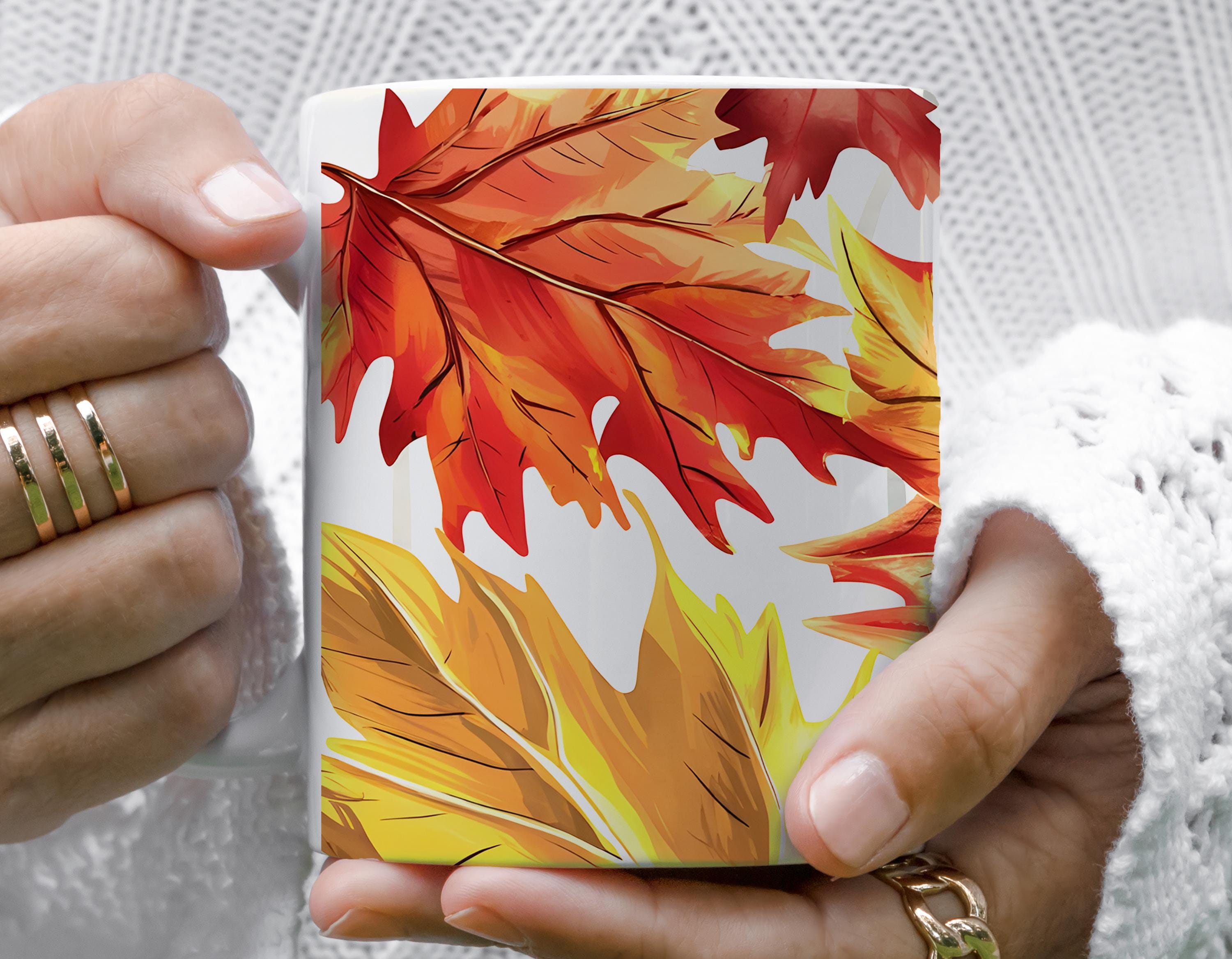 Autumn Mug - Fall Leafs Mug, Autumn Decor, Gifts for Her, Cozy Fall Drinkware, Seasonal Coffee Mug, Perfect Fall Gift