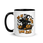 Spooky Cat Fall Halloween Mug - Halloween Coffee Decor Gift - Black Cat Mug for Autumn & Halloween Decorations - Cats Lover