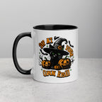 Spooky Cat Fall Halloween Mug - Halloween Coffee Decor Gift - Black Cat Mug for Autumn & Halloween Decorations - Cats Lover