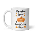 Fall Mug Pumpkin Spice Coffee Cup, Autumn Themed Ceramic, Cozy Seasonal Drinkware Decor Gift, Thanksgiving & Halloween Decor