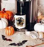 Spooky Cat Fall Halloween Mug - Halloween Coffee Decor Gift - Black Cat Mug for Autumn & Halloween Decorations - Cats Lover