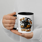 Spooky Cat Fall Halloween Mug - Halloween Coffee Decor Gift - Black Cat Mug for Autumn & Halloween Decorations - Cats Lover