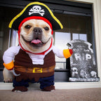Pirate Halloween Costume for Dogs & Cats – Funny Pet Outfit – Cat Pirate Costume – Dog Halloween Costume